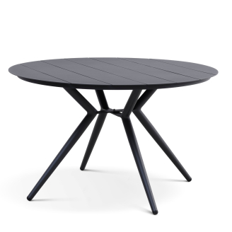 Corfu havebord Ø126 cm - antracit - Havemøbler