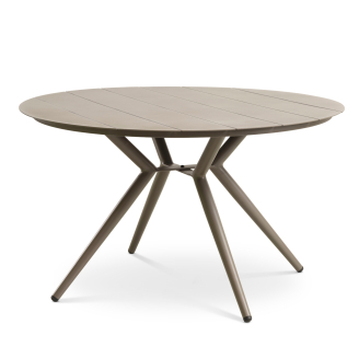 Corfu havebord Ø126 cm - brown - Havemøbler