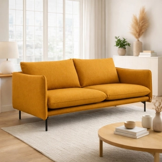 Suny 3 pers. sofa - stof/læder - 2 personers sofaer