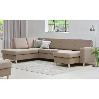 Panama Style U-sofa i stof - hurtig levering - Chaiselong sofaer