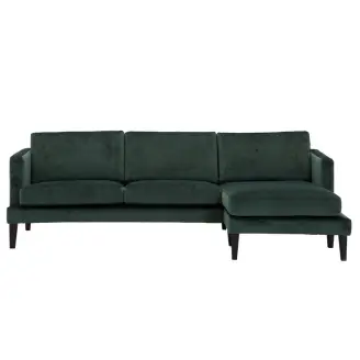Lavar 2,5 pers. sofa m/chaiselong - stof/læder - 