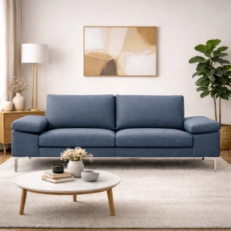 Livingston 2,5 pers. sofa - stof/læder - 2 personers sofaer