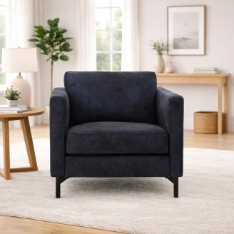 Nordic lænestol/sofa - stof/læder - Vilmers