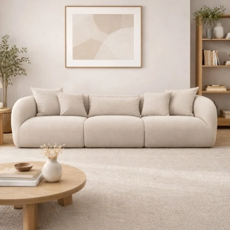 Pebble 3 pers. XXL sofa - stof - Vilmers