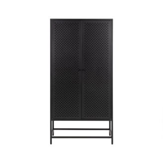 Newcastle skab - sort pulverlakeret metal - Actona Company