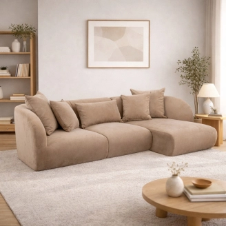 Pebble 3 pers. sofa m/chaiselong - stof - Vilmers