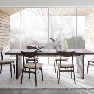 Emmett spisebord - brunolieret massiv eg - Rowico