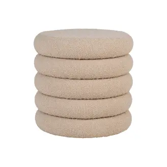 Alma puf m. opbevaring - beige/boucle - 