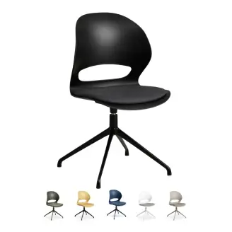 4 x Linea spisebordsstol m/pude og drejbart stel - Spisebordsstole m/drejefod