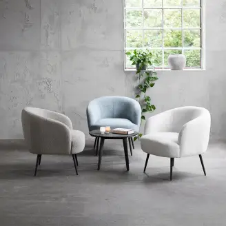 Conrad loungestol m/sorte metalben - Loungestole