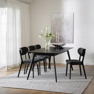 Yumi rektangulært spisebord - sort - Alle spiseborde