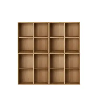 Mistral Bogkasse m/8 hylder - olieret eg - Mistral Reol