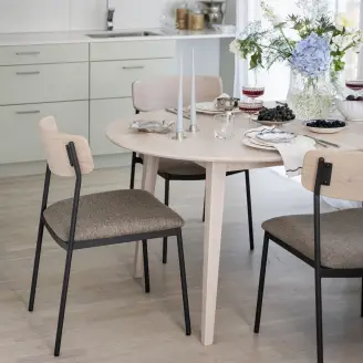 2 x Maymont spisebordsstol - hvidpigmenteret eg - Spisebordsstole i træ