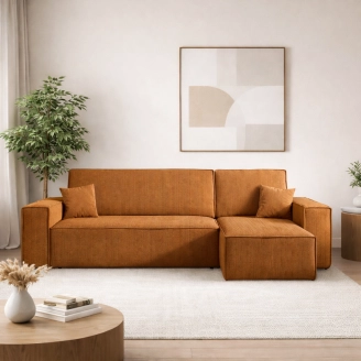 Eva sovesofa m/chaiselong - stof - LM