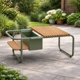 Santorini loungebord - dusty olive - Små borde