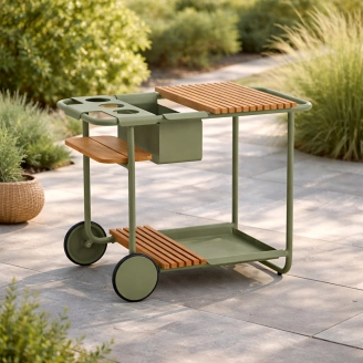 Santorini barbord - dusty olive - Boligtilbehør