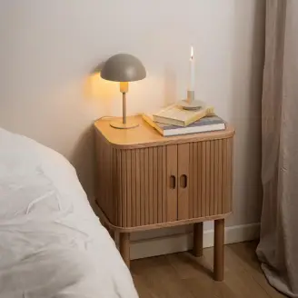 Langley natbord - lakeret egefiner - Actona Company