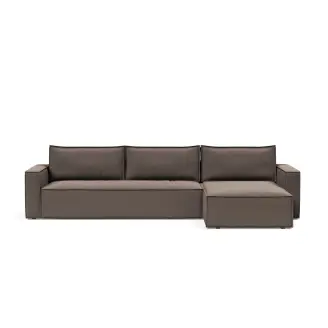 Newilla sovesofa m/chaiselong - Taupe - Innovation Living