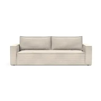 Newilla 3 pers. sovesofa  - Beige fløjl - Innovation Living