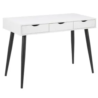 Neptun skrivebord - hvid/sort - 