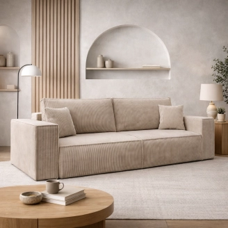 Eva 3 pers. sovesofa - stof - LM