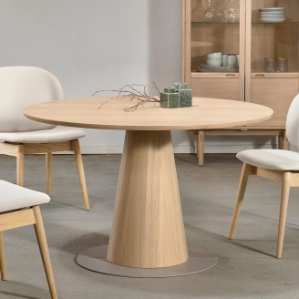 PBJ Tromba spisebord - Ø122 cm - Spiseborde med udtræk