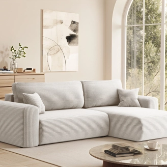 Carlo sovesofa m/chaiselong - fløjl - LM