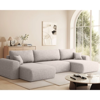 Carlo U-sovesofa - stof - U sofa