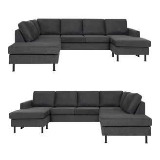 Sama U-sofa, højre/venstrevendt - U sofa