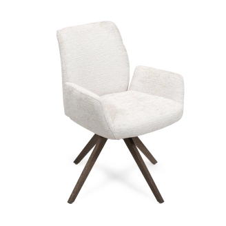 Agnes spisebordsstol - stof/læder - Spisebordsstole i velour