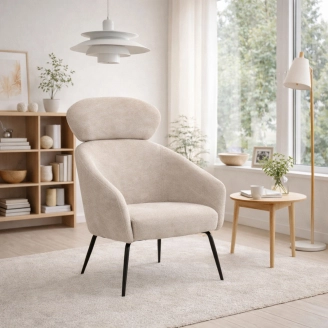 Archie lounge stol - beige - Loungestole