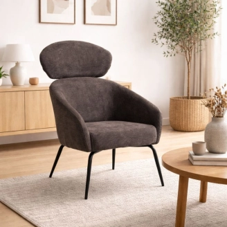 Archie lounge stol - brun - ▶ LÆNESTOLE