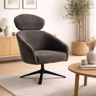 Archie lounge stol - brun - ▶ LÆNESTOLE