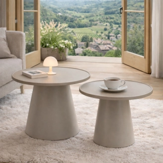 Fraser sofabordssæt - sand - Små borde