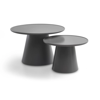 Fraser sofabordssæt - grå - Små borde