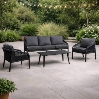 Cuba loungesæt - anthracite - Havemøbler