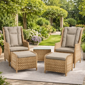 Mykonos loungesæt - Havemøbler