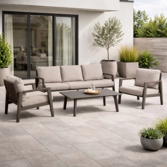 Haiti loungesæt - brown - Havemøbler