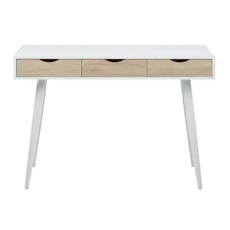 Neptun skrivebord - hvid/eg - 