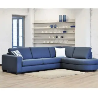 More modulsofa m/rund open-end - stof/læder - Sofaer