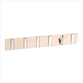 Confetti knagerække m/6 flip knager - lys eg - 