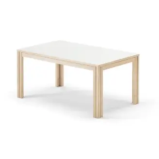Skovby SM 23 spisebord - eg hvidolie/hvid laminatplade - 