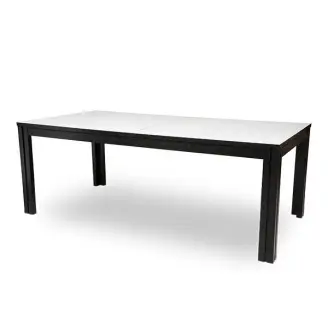 Skovby SM 23 spisebord - sort wenge/hvid laminatplade - 