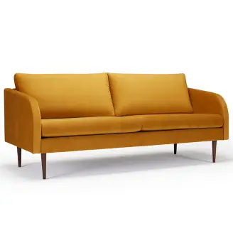 Husum K 374 3 pers. sofa - stof/læder - 