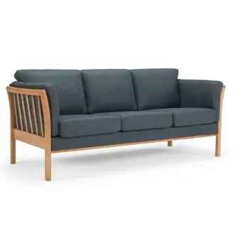 Aya K129 3 pers. sofa - stof/læder - 