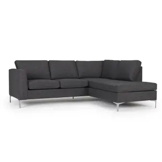 Shea K364 2 pers. open-end sofa - stof - Scandinavian Upholstery