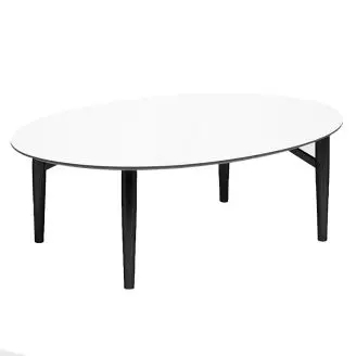 Katrine sofabord ellipseformet - nanolaminat - Thomsen Furniture