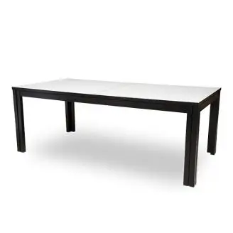 Skovby SM 23 spisebord - sort wenge/hvid laminatplade - 