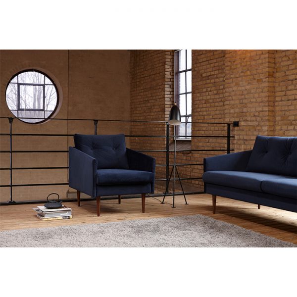 Assens K375 3 personers sofa miljøfoto blue