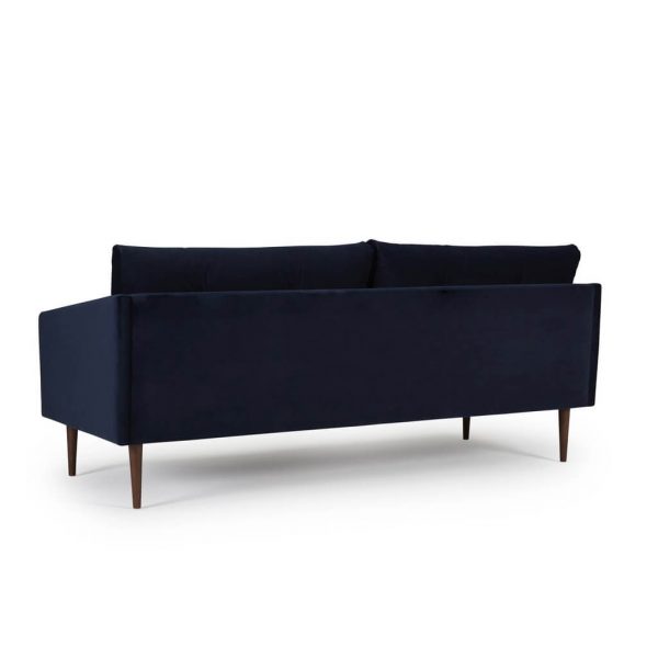 Assens k375 sofa 3 pers 541 dark blue skråt bagfra